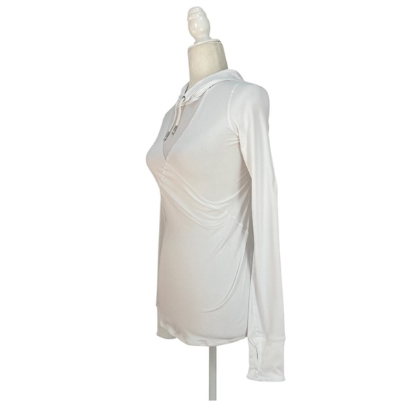 ALALA Flyweight Hoodie Tee Long Sleeve NWT White - Picture 7 of 16